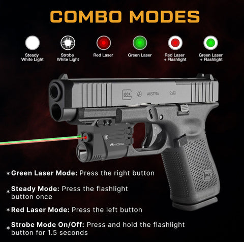 The Armoria 6IN1 Dual Laser Flashlight