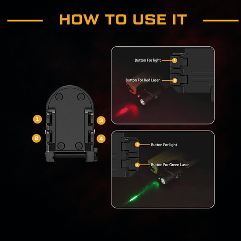 The Armoria 6IN1 Dual Laser Flashlight